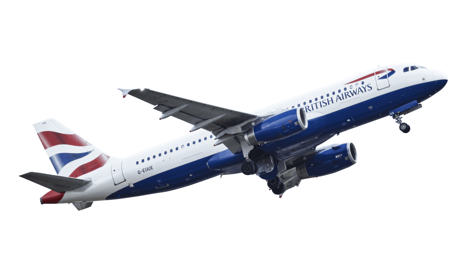 British Airways Aircraft In Flight PNG image