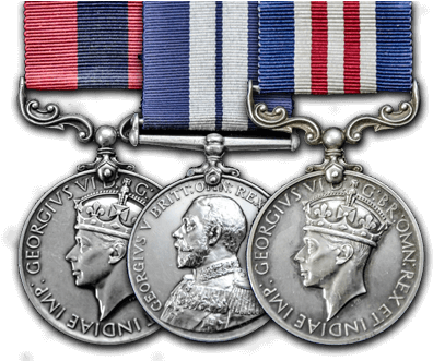 British W W I I Medals PNG image