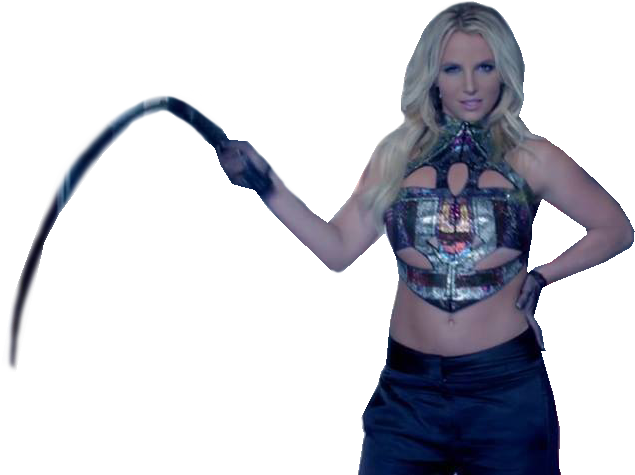 Britney_ Spears_ Holding_ Scythe PNG image