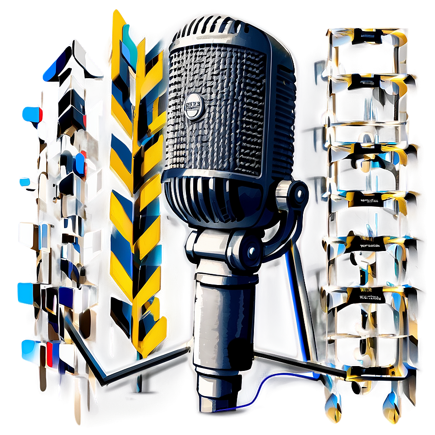 Broadcast Grade Podcast Mic Png 06202024 PNG image