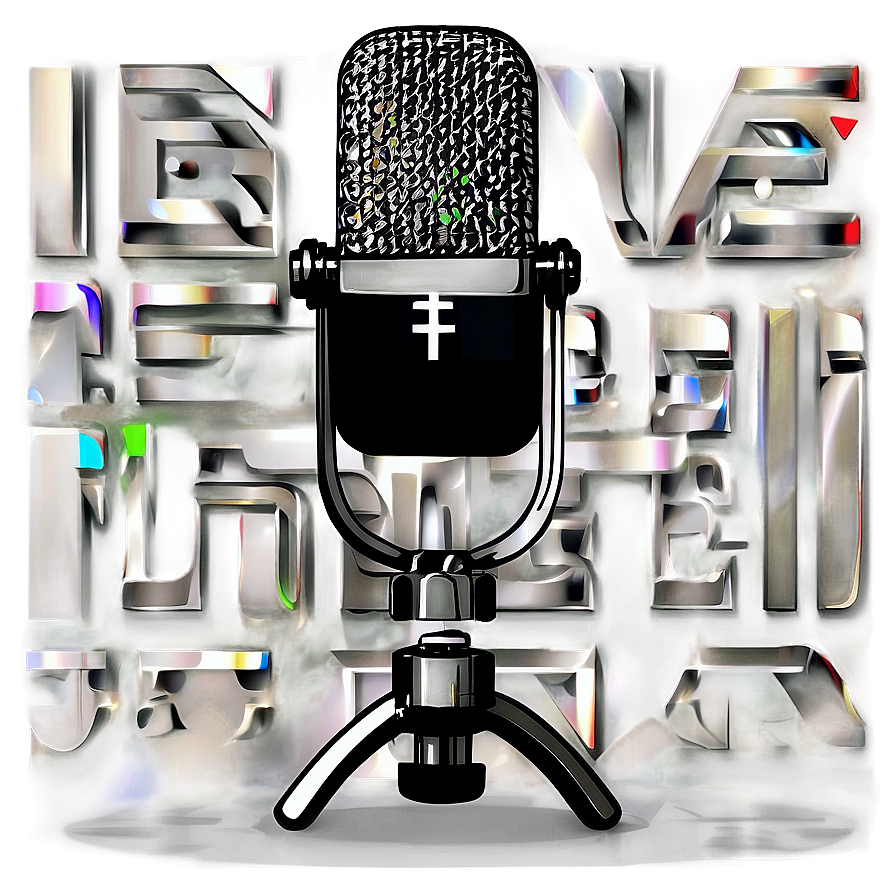 Broadcast Quality Podcast Mic Png 06122024 PNG image