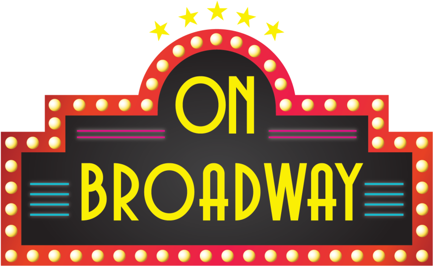 Broadway Marquee Sign Illustration PNG image