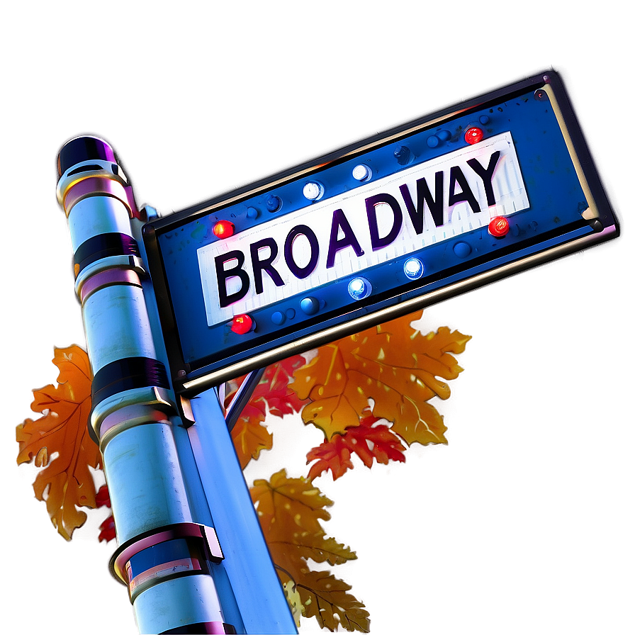 Broadway Street Sign Png 05212024 PNG image