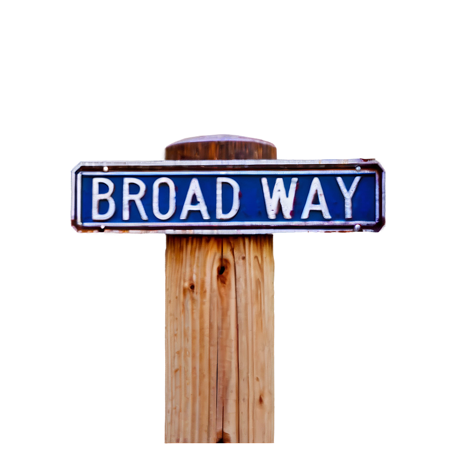 Broadway Street Sign Png Mvv38 PNG image