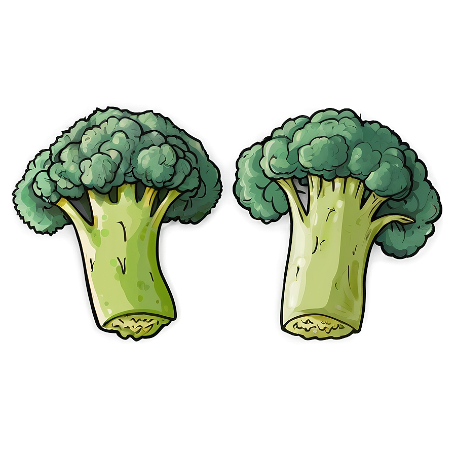 Broccoli Sketch Png Muk48 PNG image