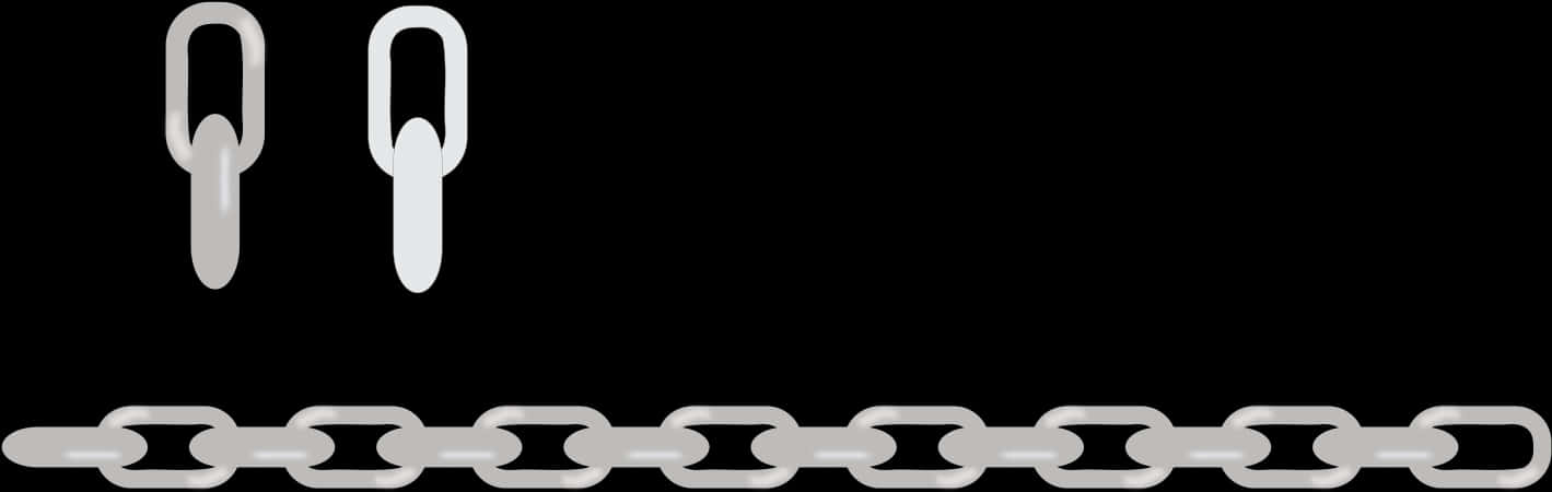 Broken Chain Link Illustration PNG image