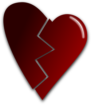 Broken Heart Concept PNG image