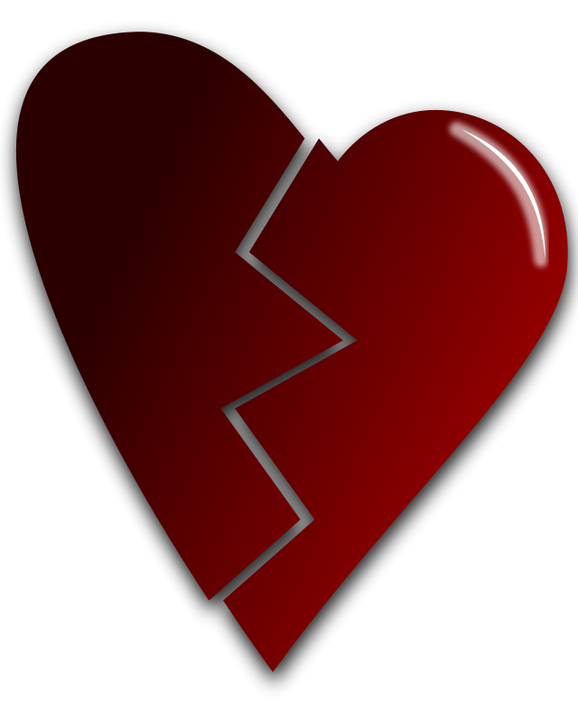 Broken Heart Concept PNG image