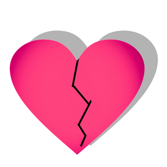 Broken Heart Graphic PNG image