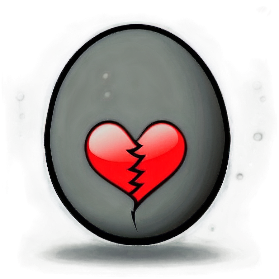 Broken Heart Grief Emoji Png Qfy47 PNG image