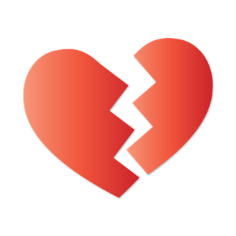 Broken Heart Icon PNG image