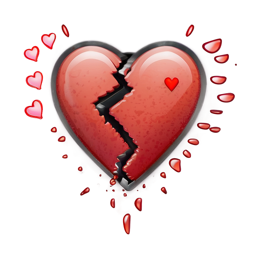 Broken Heart Mood Emoji Png 06122024 PNG image