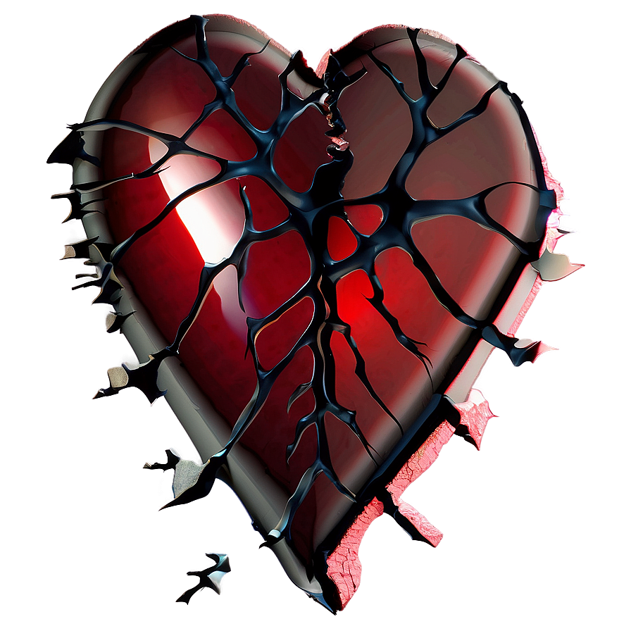 Broken Heart Outline Png 05212024 PNG image