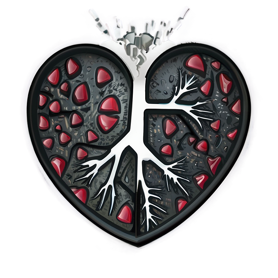 Broken Heart Patch Png Vgq75 PNG image