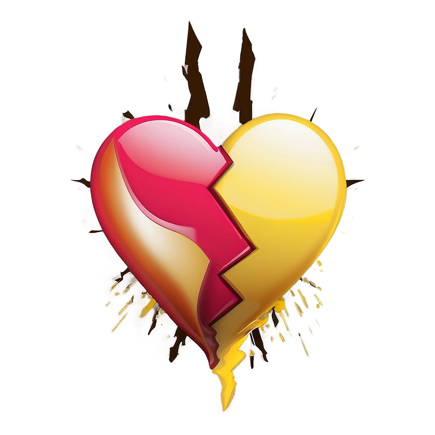 Broken Heart Symbol Emoji Png Thl PNG image