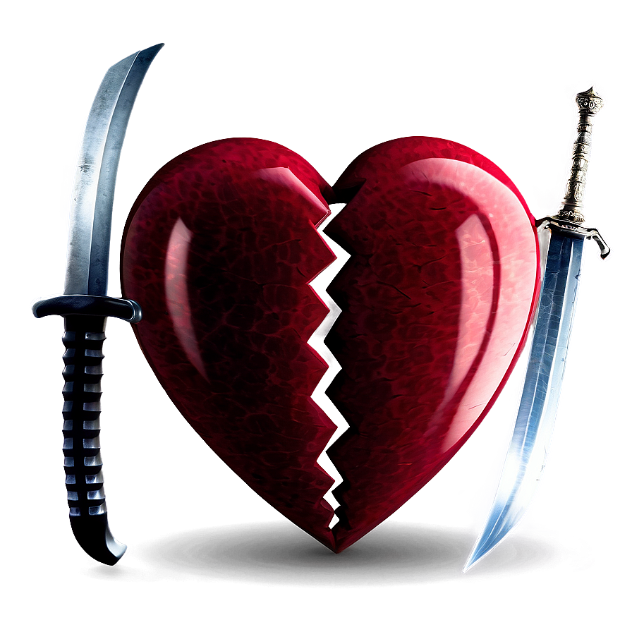 Broken Heart With Sword Png Jpi64 PNG image