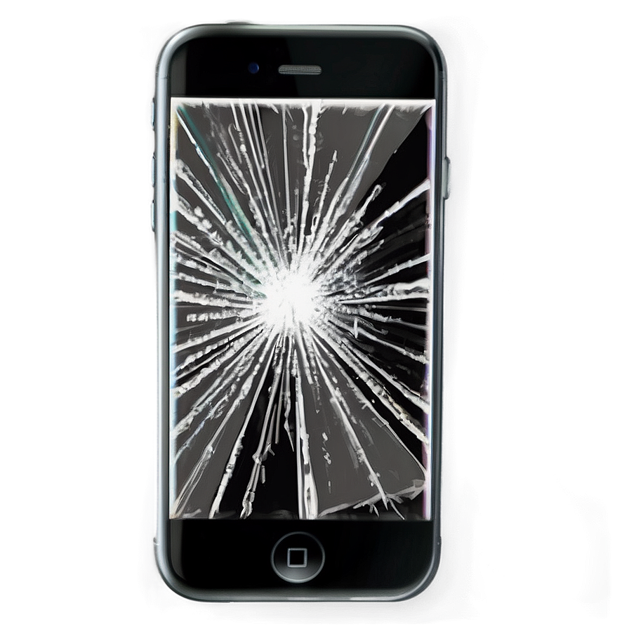 Broken Phone Screen Realistic Png Amh71 PNG image