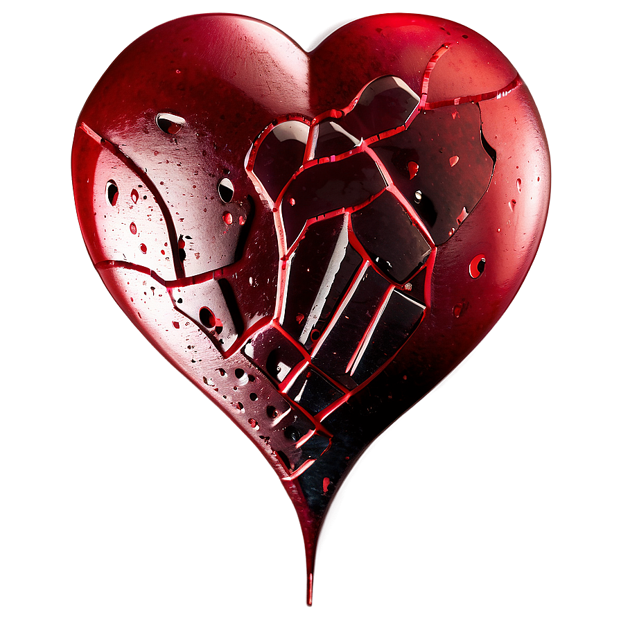 Broken Red Heart Png 05212024 PNG image