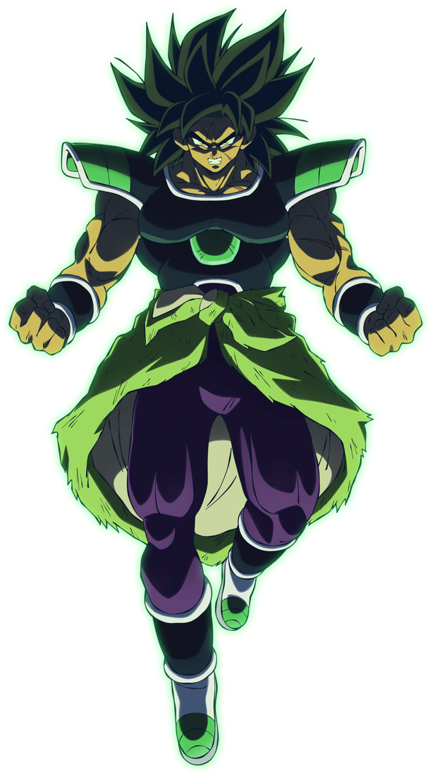 Broly Power Unleashed PNG image