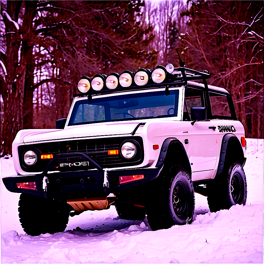 Bronco In Snow Png 06252024 PNG image