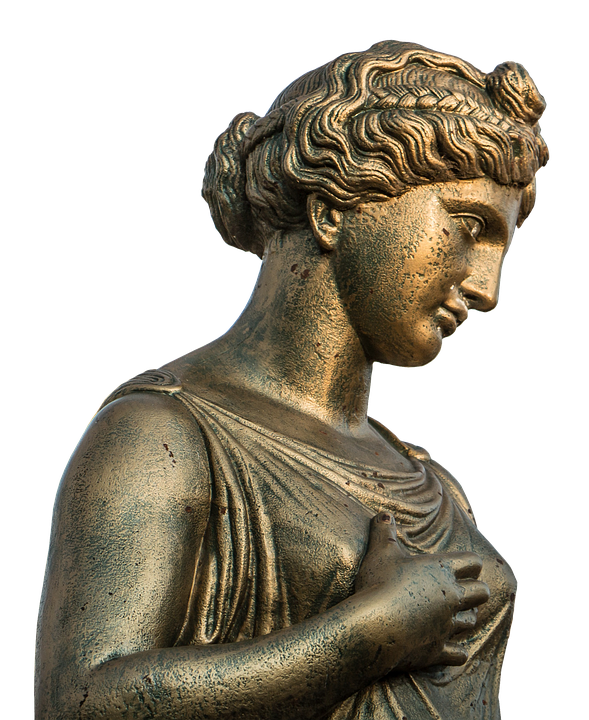 Bronze Ancient Greek Statue PNG image