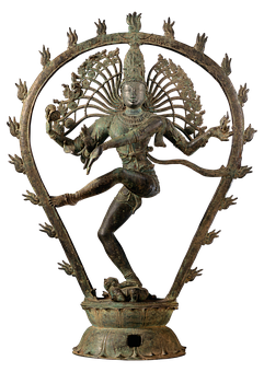 Bronze Dancing Shiva Statue PNG image