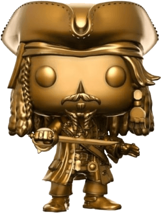 Bronze Jack Sparrow Funko Pop PNG image