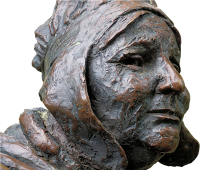 Bronze Sculpture Profile PNG image