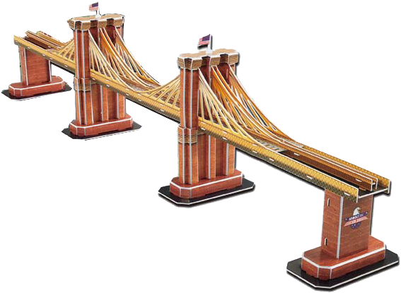 Brooklyn Bridge Model Isolated PNG image