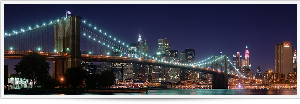 Brooklyn Bridge Night Skyline PNG image