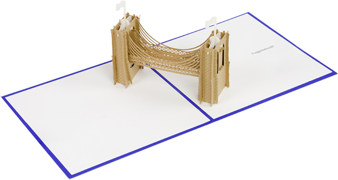 Brooklyn Bridge Paper Model PNG image