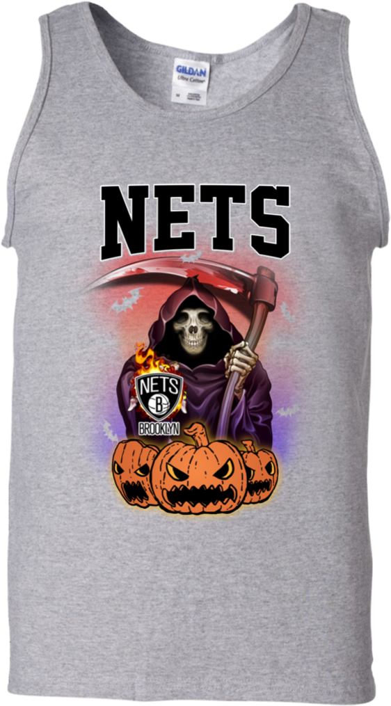 Brooklyn Nets Halloween Graphic Tank Top PNG image