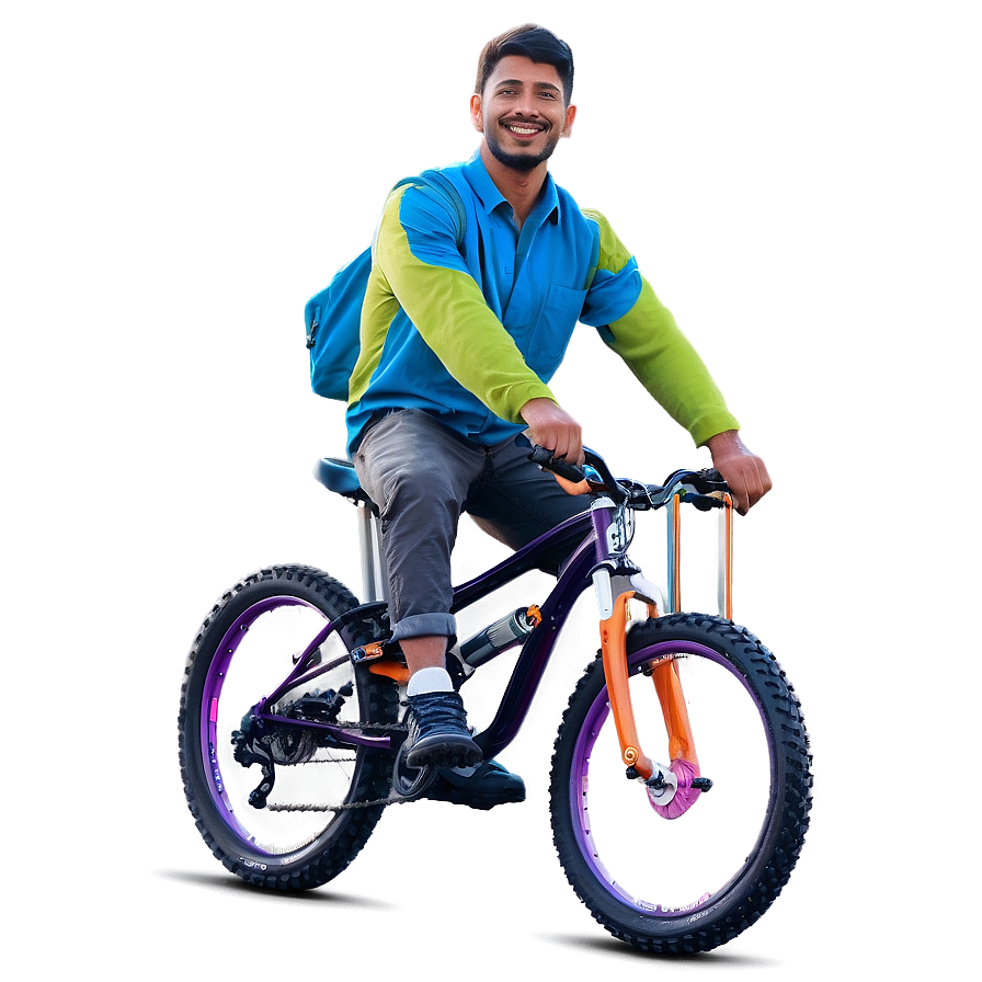 Brother On Bike Png 06252024 PNG image