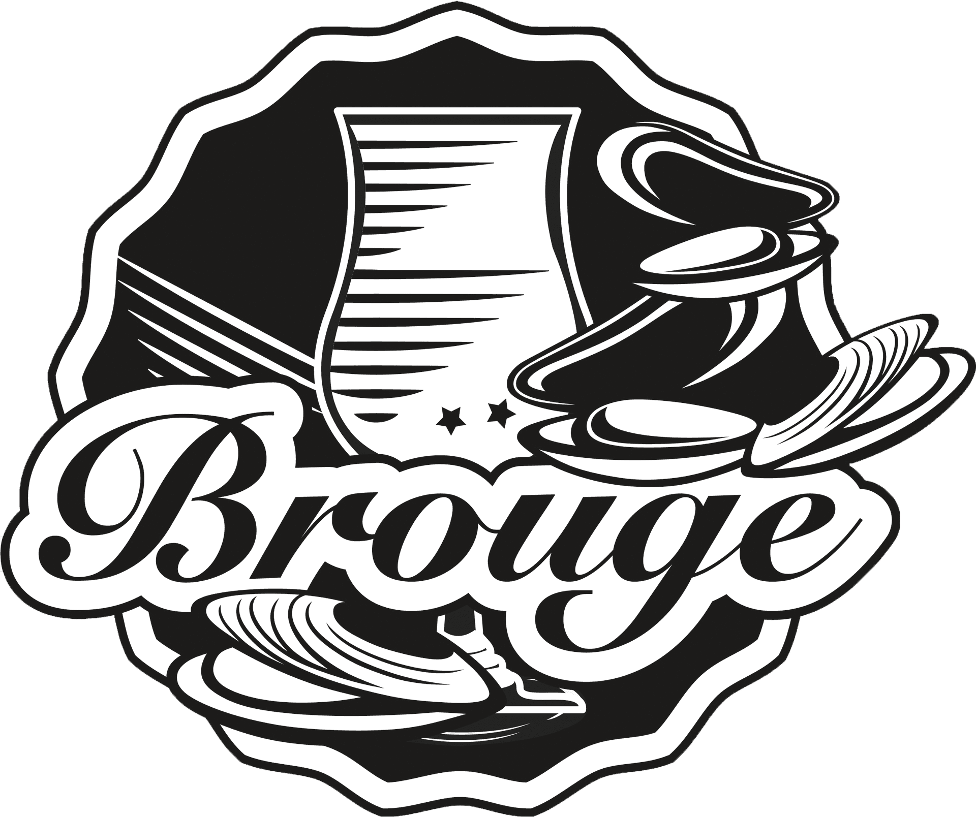 Brouge Restaurant Logo PNG image