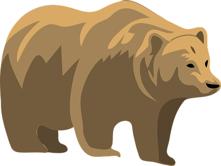 Brown Bear Graphic PNG image