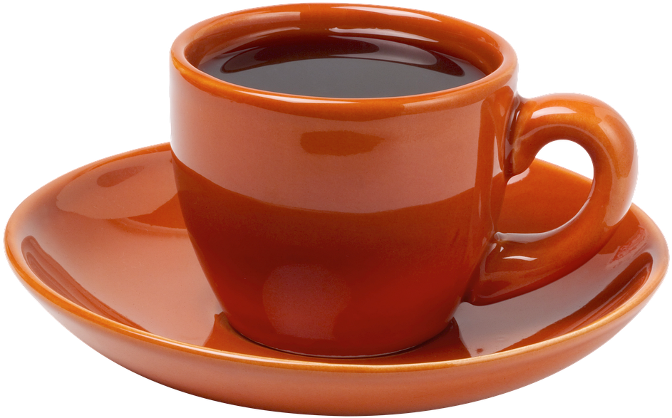 Brown Coffee Cupon Saucer PNG image