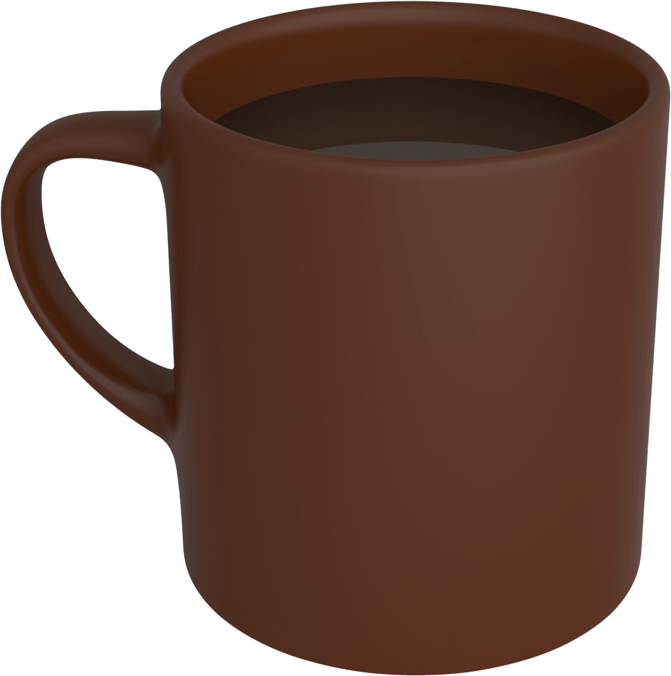 Brown Coffee Mug Full PNG image