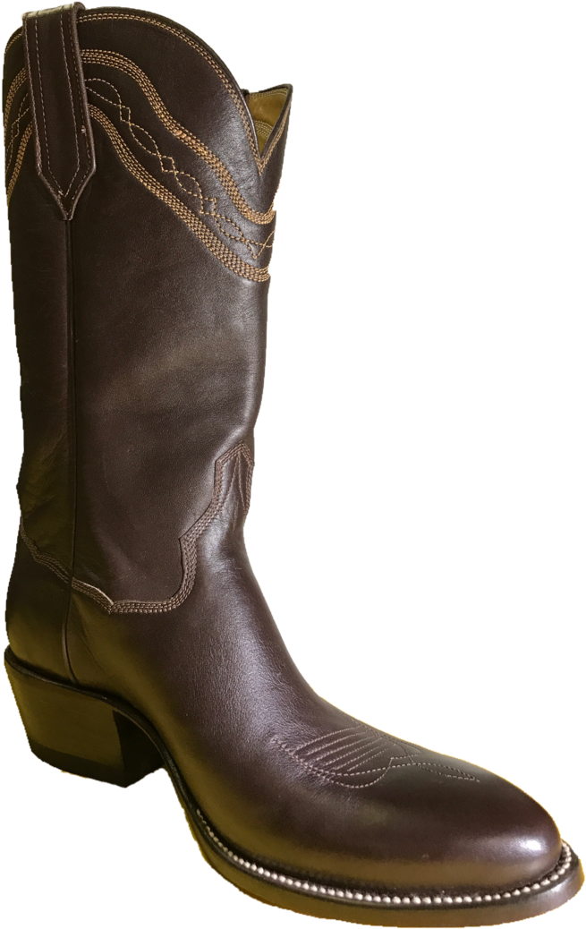 Brown Cowboy Boot Single PNG image