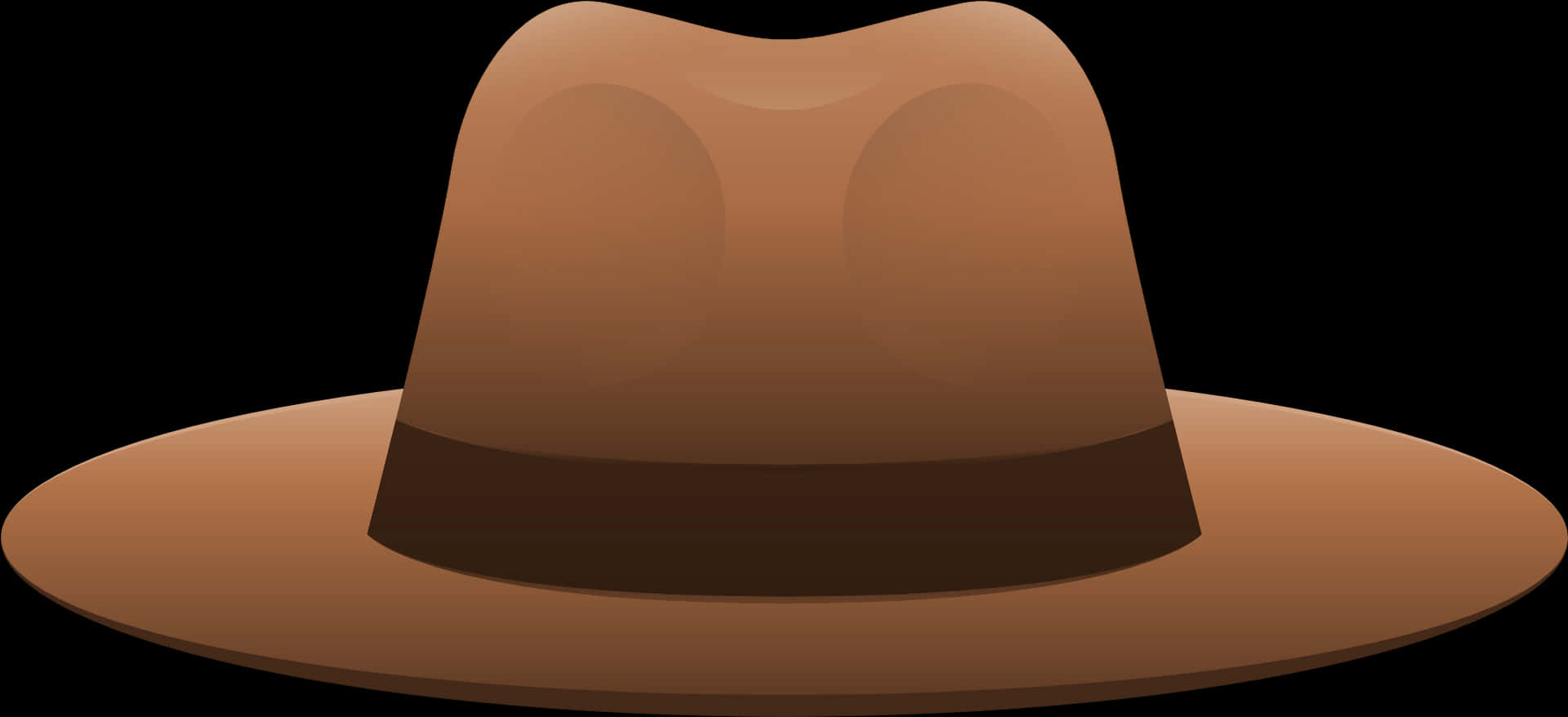 Brown Cowboy Hat Illustration PNG image