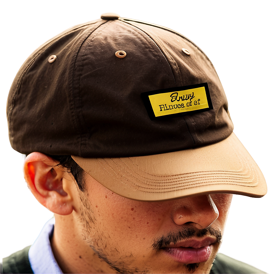 Brown Dad Cap Model Png Tdk PNG image