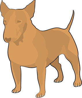 Brown Dog Illustration PNG image