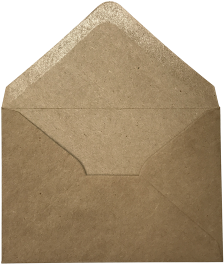 Brown Envelope Top View PNG image