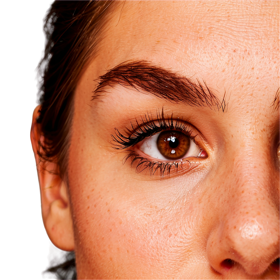 Brown Eyelash Extensions Png 06282024 PNG image