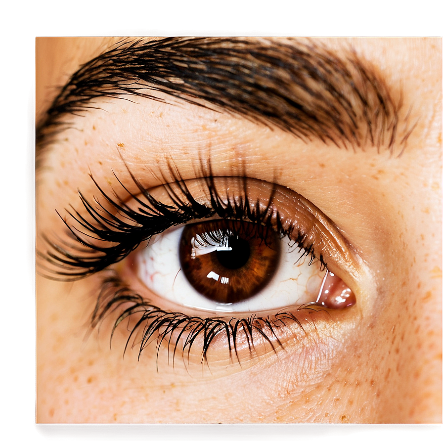 Brown Eyelash Extensions Png Qed PNG image