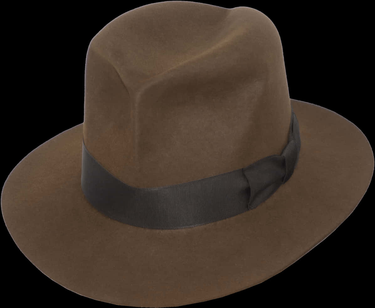 Brown Felt Cowboy Hat PNG image