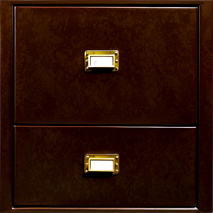 Brown Filing Cabinet Png 06272024 PNG image