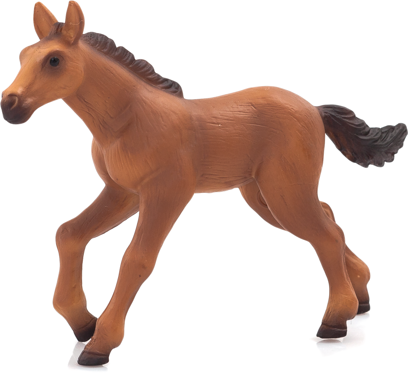 Brown Foal Figurine Image PNG image