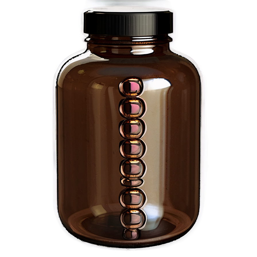 Brown Glass Pill Bottle Png 43 PNG image