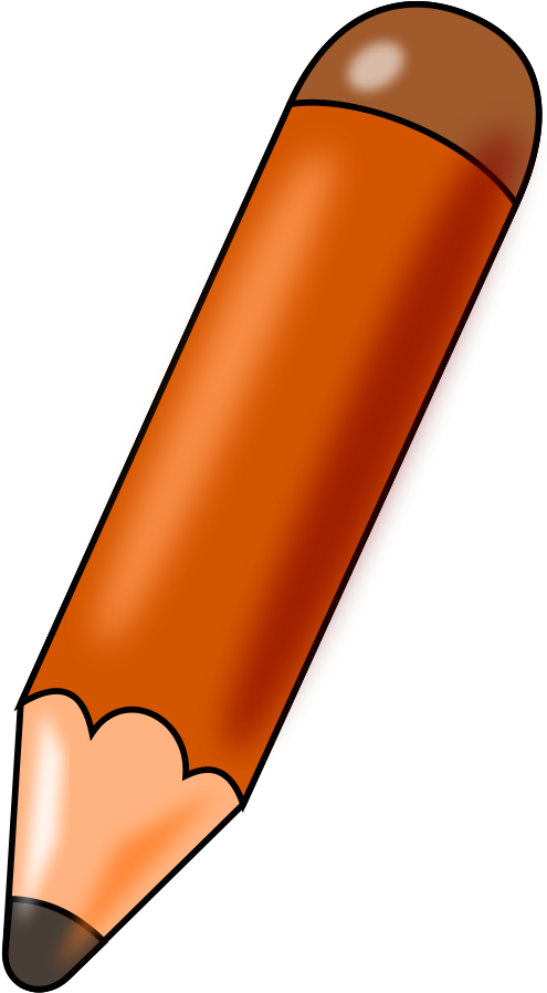 Brown Pencil Clipart PNG image