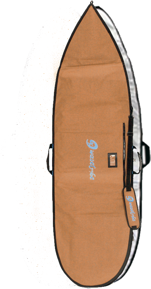 Brown Surfboard Bagwith Logo PNG image